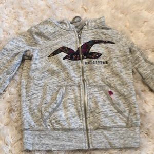 Full zip Hollister hoodie
